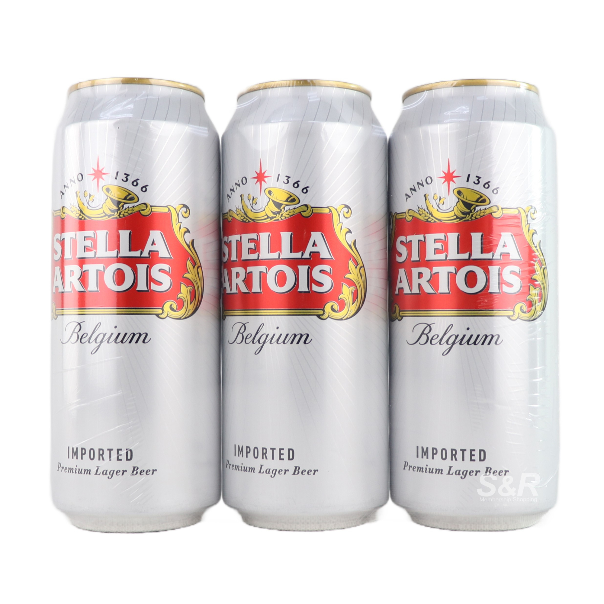 Stella Artois Lager Beer (500mL x 3pcs)
